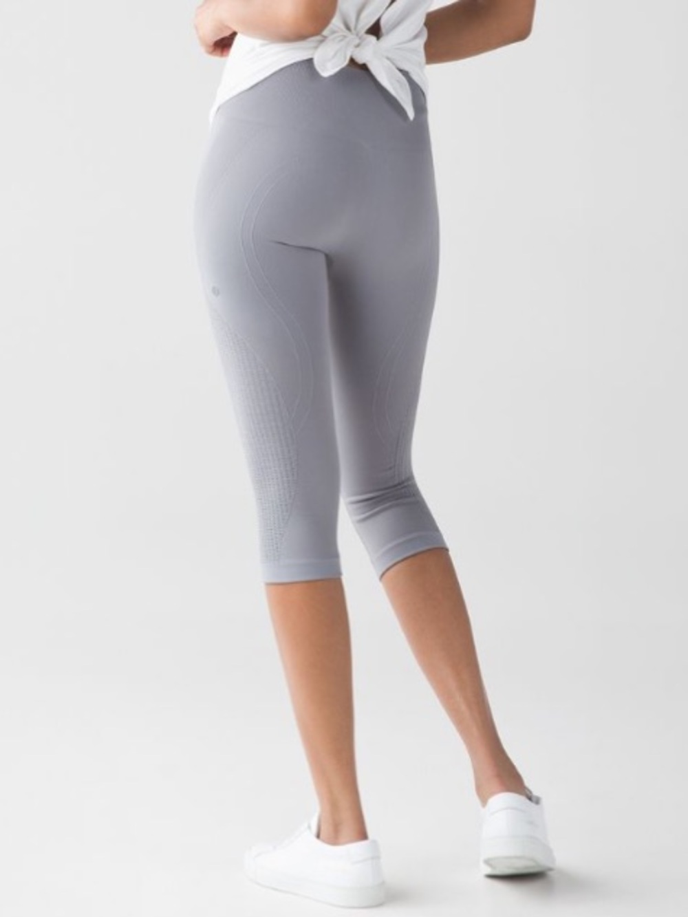 Lululemon Flow & Go Crop in Battleship Grey